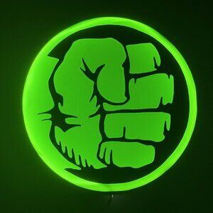 Incredible Hulk LED Light Box – USB Powered Wall Art Sign with Dimmer